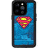 DC Comics Superman Logo Background Pattern iPhone 14 Pro Waterproof Case