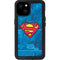 DC Comics Superman Logo Background Pattern iPhone 15 Plus Waterproof Case