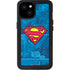 DC Comics Superman Logo Background Pattern iPhone 15 Plus Waterproof Case