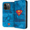 DC Comics Superman Logo Background Pattern iPhone 15 Pro Folio Case