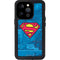 DC Comics Superman Logo Background Pattern iPhone 15 Pro Waterproof Case