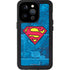 DC Comics Superman Logo Background Pattern iPhone 15 Pro Waterproof Case