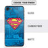 DC Comics Superman Logo Background Pattern iPhone SE (2nd & 3rd Gen) Skin