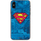 DC Comics Superman Logo Background Pattern iPhone XS Max Skin