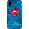 DC Comics Superman Logo Background Pattern iPhone XS Pro Case