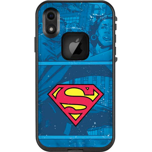 DC Comics Superman Logo Background Pattern LifeProof Fre iPhone Skin