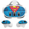 DC Comics Superman Logo Background Pattern Meta Quest 3 Skin