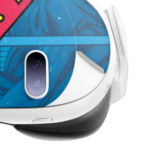 DC Comics Superman Logo Background Pattern Meta Quest 3 Skin