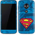 DC Comics Superman Logo Background Pattern Moto E5 Play Skin