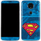 DC Comics Superman Logo Background Pattern Moto E5 Plus Skin