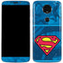 DC Comics Superman Logo Background Pattern Moto E5 Plus Skin