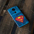 DC Comics Superman Logo Background Pattern Moto E5 Plus Skin