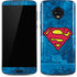 DC Comics Superman Logo Background Pattern Moto G6 Skin