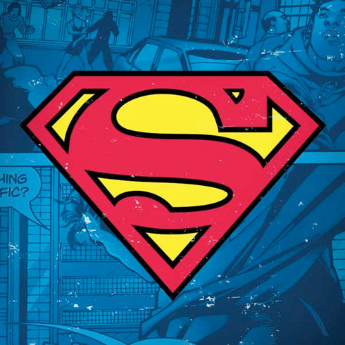 DC Comics Superman Logo Background Pattern Moto G6 Skin