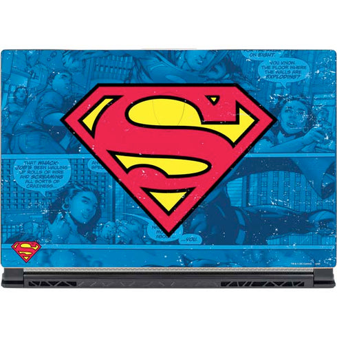 DC Comics Superman Logo Background Pattern MSI GS65 Stealth Laptop Skin
