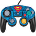 DC Comics Superman Logo Background Pattern Nintendo GameCube Controller Skin