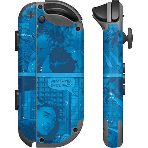 DC Comics Superman Logo Background Pattern Nintendo Joy-Con (L/R) Controller Skin