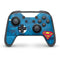 DC Comics Superman Logo Background Pattern Nintendo Switch Pro Controller Skin