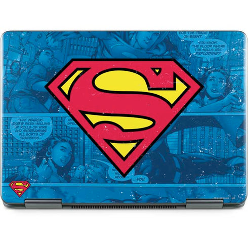 DC Comics Superman Logo Background Pattern Notebook 9 Pro 13in (2017) Skin