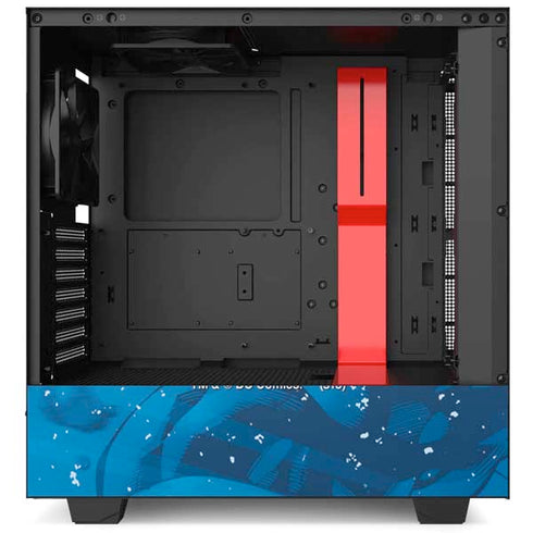 DC Comics Superman Logo Background Pattern NZXT H510 Compact ATX Mid-Tower Case Skin