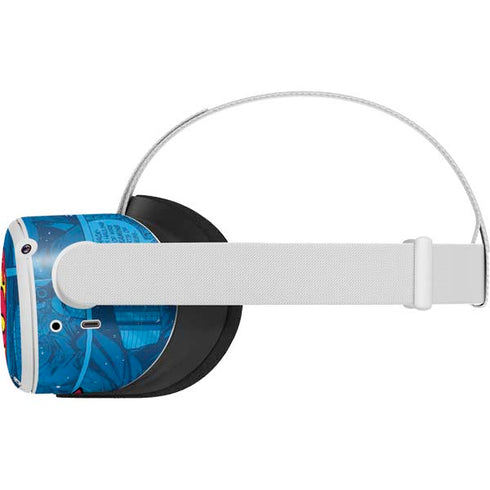 DC Comics Superman Logo Background Pattern Oculus Quest 2 Skin