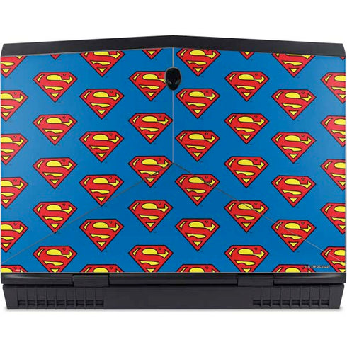 DC Comics Superman Logo Pattern Dell Alienware Skin