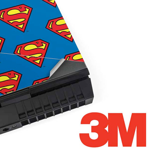 DC Comics Superman Logo Pattern Dell Alienware Skin