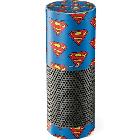 DC Comics Superman Logo Pattern Amazon Echo Skin