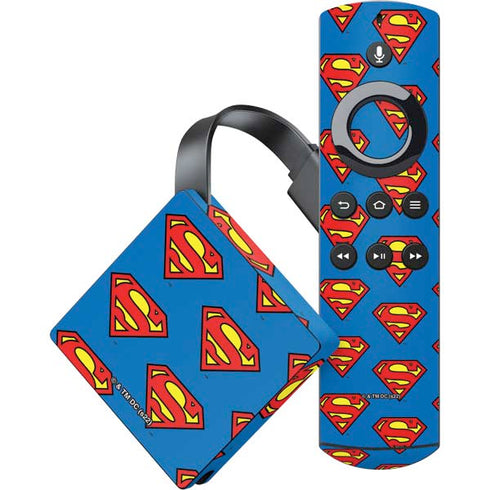 DC Comics Superman Logo Pattern Amazon Fire TV Skin