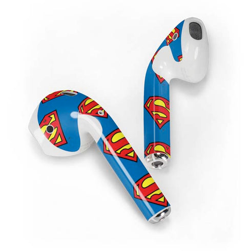 DC Comics Superman Logo Pattern Apple AirPods Skin