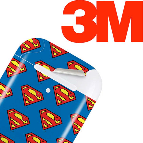 DC Comics Superman Logo Pattern Apple AirPods Skin
