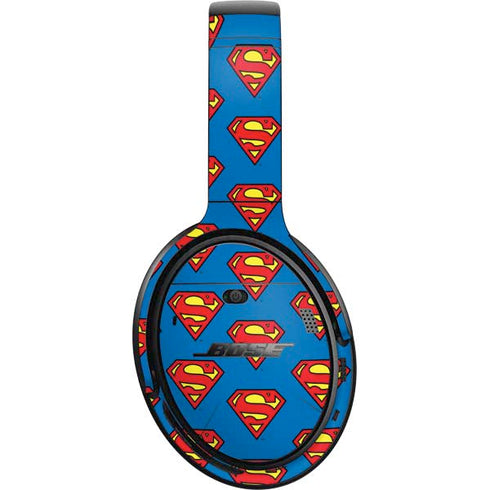 DC Comics Superman Logo Pattern Bose QuietComfort 35 II Headphones Skin