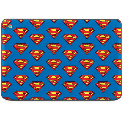 DC Comics Superman Logo Pattern HP Chromebook Skin