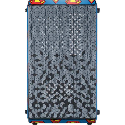 DC Comics Superman Logo Pattern Cooler Master MasterBox Q300L Mini Tower Skin