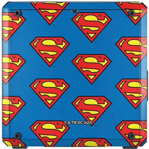 DC Comics Superman Logo Pattern Cooler Master MasterBox Q300L Mini Tower Skin