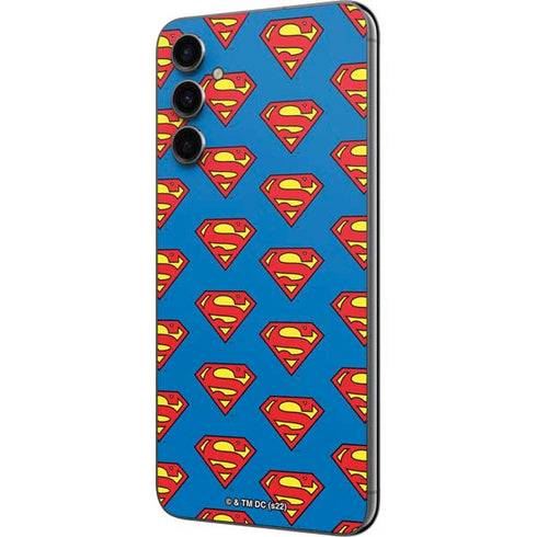 DC Comics Superman Logo Pattern Galaxy A14 5G Skin