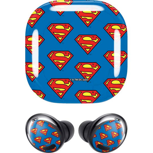 DC Comics Superman Logo Pattern Galaxy Buds Pro Skin