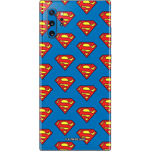 DC Comics Superman Logo Pattern Galaxy Note 10 Plus Skin