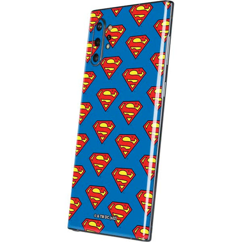 DC Comics Superman Logo Pattern Galaxy Note 10 Plus Skin