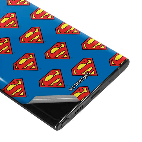 DC Comics Superman Logo Pattern Galaxy Note 10 Plus Skin