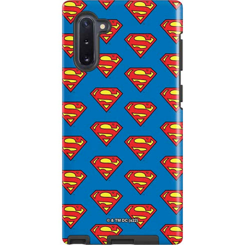 DC Comics Superman Logo Pattern Galaxy Note 10 Pro Case