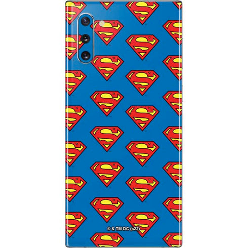 DC Comics Superman Logo Pattern Galaxy Note 10 Skin