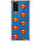 DC Comics Superman Logo Pattern Galaxy Note20 5G Clear Case
