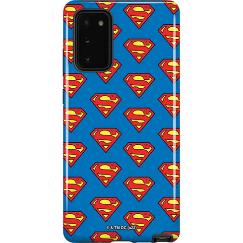 DC Comics Superman Logo Pattern Galaxy Note20 5G Pro Case