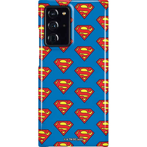 DC Comics Superman Logo Pattern Galaxy Note20 Ultra 5G Lite Case