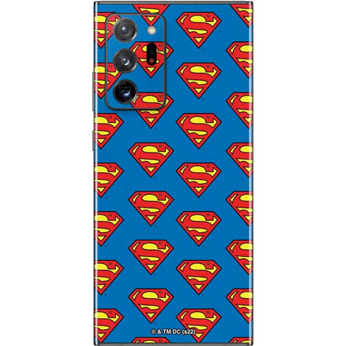 DC Comics Superman Logo Pattern Galaxy Note20 Ultra 5G Skin