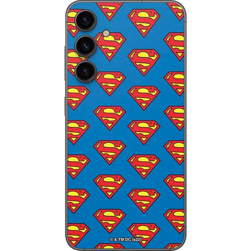 DC Comics Superman Logo Pattern Galaxy S23 FE Skin