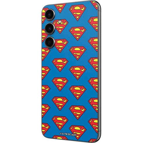 DC Comics Superman Logo Pattern Galaxy S23 FE Skin