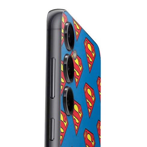 DC Comics Superman Logo Pattern Galaxy S23 FE Skin