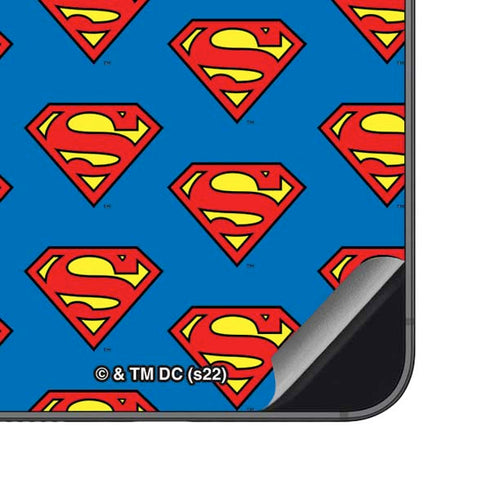 DC Comics Superman Logo Pattern Galaxy S23 FE Skin
